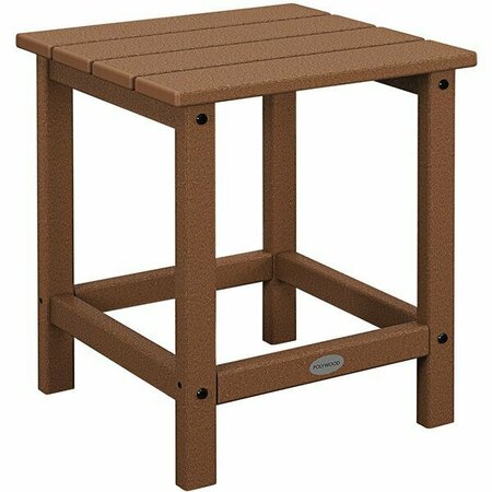 POLYWOOD Long Island 18'' Teak Side Table 633ECT18TE